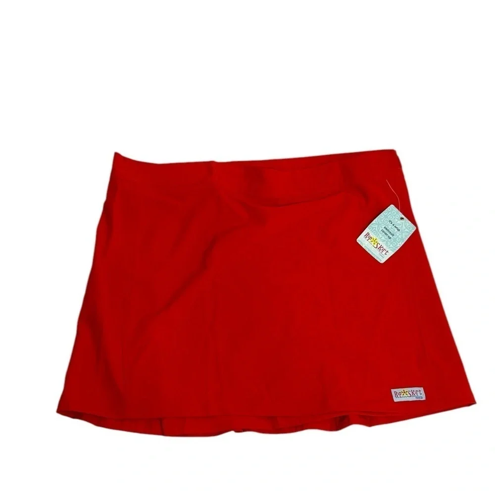 RipSkirt Hawaii Wrap Skirt Womens Large Poppy Red 17” Beachwear Mini Skirt NWT
